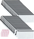 Vuzvuv 30pcs 9.1"x 4.5" Mesh Zipper Pouch Zipper Bags, Zipper Case Pouch Bulk, Mesh Bag for File, Makeup, Board Game Office Home Travel Storage