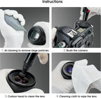 VSGO 4-in-1 Camera Cleaning Kit for Canon, Nikon, Sony DSLR Cameras, Air Blower, Lens Brush Pen, Microfiber Cloths (VS-A13E)