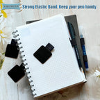 16PCS Notebook Pen Loop Holder,Self Adhesive Leather Pen Holder for notebook,Pencil Elastic Loop Designed for Notebooks,Journals,Calendars,Planners,Tablet Case for School,Office