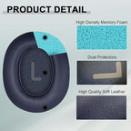 Replacement Ear Pads for JBL Tune 700(700BT)/710(710BT)/720(720BT)/750(750BT,750BTNC)/760(760NC)/770(770NC) Headphones, Headset Ear Cushions, Headset Earpads, Ear Cups Cover-Blue