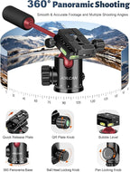 Tripod for Camera, 83" Camera Tripods & Monopods with Metal Handle, Professional Aluminum Tripods, Heavy Duty Tripod for DSLR Camera Lasers Spotting Scope Binoculars Telescope, Payload 35Lb