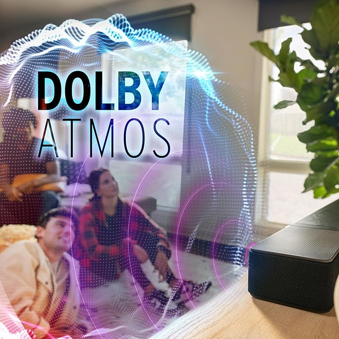 Klipsch Flexus CORE 200 3.1.2 Channel Powered by Onkyo Bluetooth Sound Bar with Dolby Atmos and Custom Tuned Bass - Black