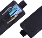 Wisdompro Adjustable Elastic Band Pen Holder, 2 Packs PU Leather Pencil Holder, Pen Sleeve Pouch, Fits for 8" to 11.5" Hardcover Journals, Notebooks, Planners, iPad