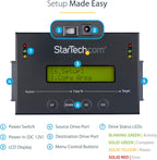 StarTech.com 1:1 Standalone Hard Drive Duplicator with Disk Image Manager For Backup and Restore, Store Several Disk Images on one 2.5/3.5" SATA Drive, HDD/SSD Cloner, No PC Required, TAA