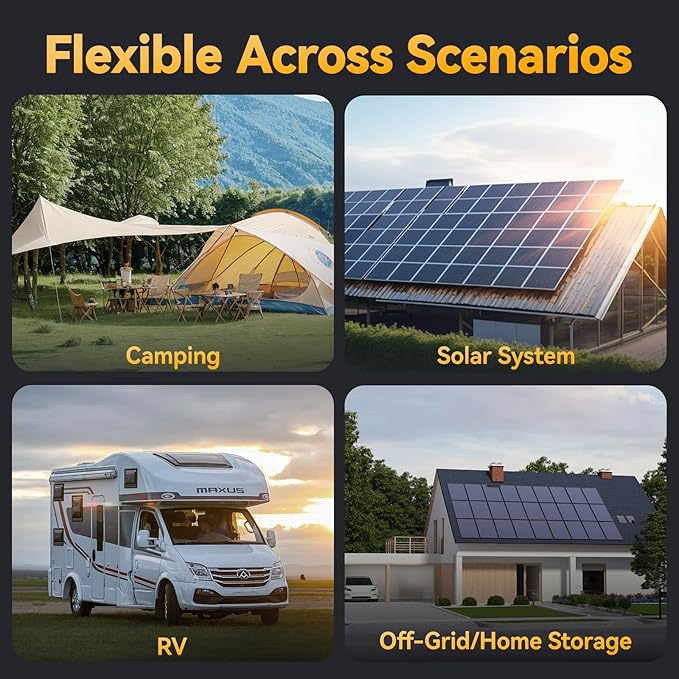 Power Queen 12.8V 100Ah LiFePO4, Upgraded Low Temperature Cut-off Function, Built-in 100A BMS, Grade A Battery Cell, Up to 15000+ Cycles, Perfect for Trolling Motor, Marine, RV and Off Grid