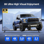 KVM Switch 3 Monitors 3 Computers 8K@60Hz/4K@120Hz, HDMI DP KVM Switches for 3 PC Sharing Triple Monitor and Keyboard Mouse with Power Adapter, Wired Extend Controller and USB3.0 Cables