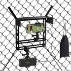 Cell Phone Fence Mount with Shade, Fence Phone Holder Mounting Kit for iPhone, GoPro, Mevo Start, Insta360 and Other Action Cameras, Streaming Kit for Recording Baseball, Softball and Tennis