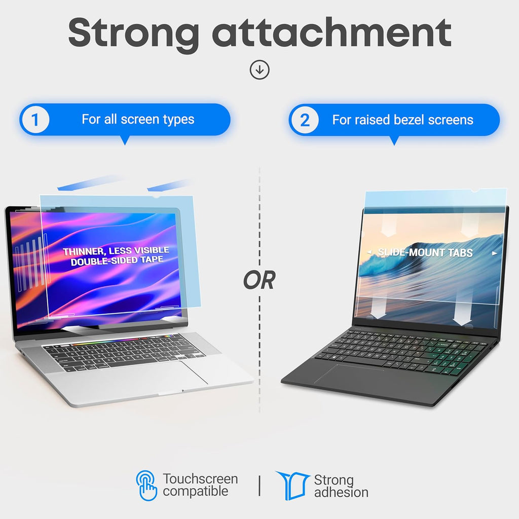 14 inch Blue Light Blocking Screen Protector Panel for 16:9 Widescreen Computer Monitor and Laptop - PC Anti-UV Eye Protection Filter Film - Anti-Scratch Diagonal Frame Shield [1 Pack]