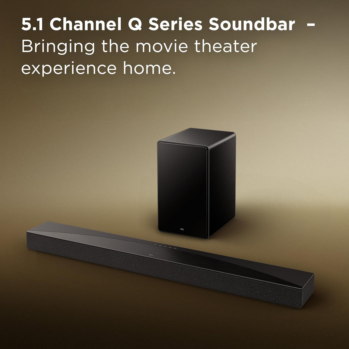 TCL Q65H Q Class 5.1 Channel Sound Bar with Dolby Atmos, DTS:X, Ray Da ...