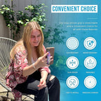 Phone Grip Strap - Reversible Finger Holder for Phone Back, Customizable Anti-Slip Design, Wireless Charging Compatible Detachable Holder for iPhone - Blue & Cobalt Blue