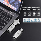 Photo-Stick-Flash-Drive 256GB Auto Photo-Backup-Storage for All Device Secure Photo & Video Backup Memory-Stick-iPhone-Thumb-Drive Picture-Transfer-Device for iPhone-External-Storage Easy-Photo-Saver