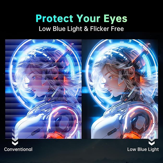 KTC 32 inch Curved Gaming Monitor, 180Hz 1ms MPRT, 2K 1440P 144Hz Monitor, 1500R HVA Display, Adaptive Sync, HDR, 120% sRGB, DisplayPort HDMI, Vesa Support 3.9x3.9'', PC Moniter for Gamers