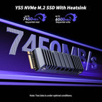 Yottamaster YS5 1TB SSD for PS5 Storage Expansion with Heatsink, M.2 PCIe 4.0 Gaming SSD Up to 7450MB/s, 3D NAND TLC, Internal Gaming Solid State Drive for PS5