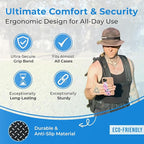 Phone Grip Strap - Pack of 2 Reversible Finger Holder for Phone Back, Customizable Anti-Slip Design, Wireless Charging Compatible Detachable Holder for iPhone - Carbonite Weave