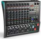 8 Channel Dj Mixer, Dj Board for Pa Stage systems with 99 Kinds of DPS Digital Effects,Echo+Delay Effect,Mic/Line XLR+6.35mm Input, AUX, Usb,MP3 Player,Recording Headphone Jack,PA-8