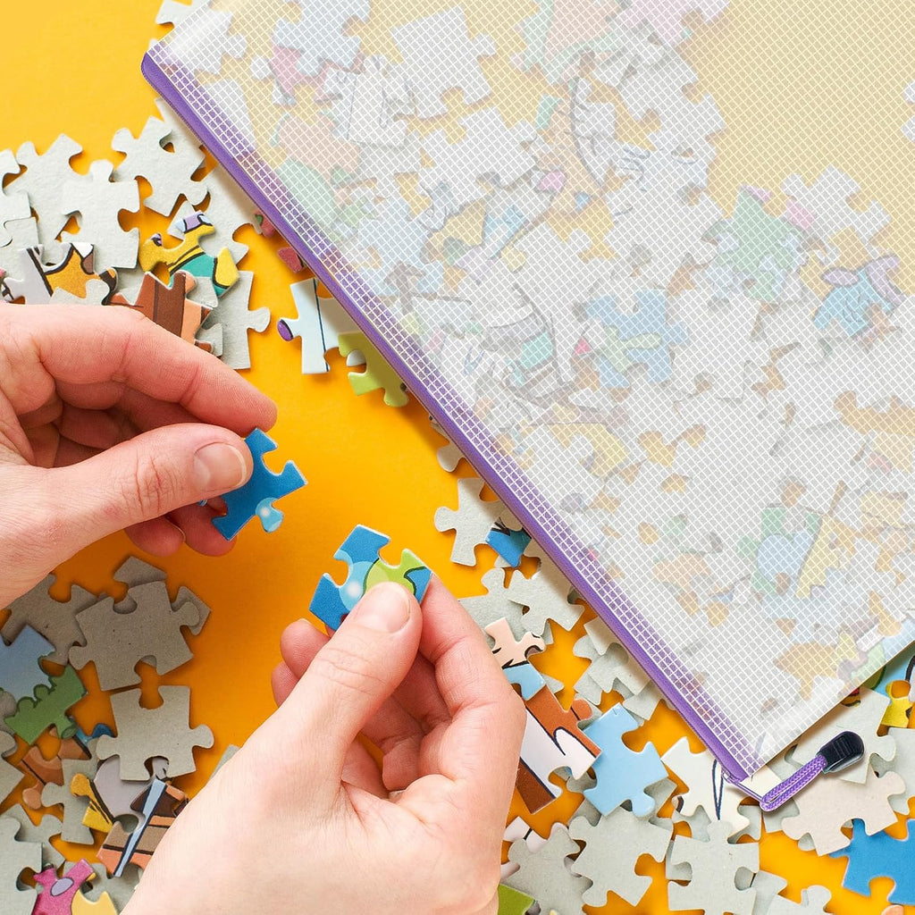 18pcs Mesh Zipper Pouch Bags, B5 Mesh Pouch, 9 Color Zipper Pouches for Organizing, Board Game Storage, Travel, School, Office