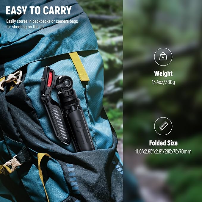 NEEWER Mini Flexible Tripod for iPhone & Camera with Remote/Handle/Phone Holder/Action Camera Adapter, Portable Pocket Desk Tripod for Travel Vlogging Compatible with iPhone GoPro Samsung, TP36