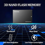 S101 128GB SSD SATA III 6Gb/s 2.5" Internal Solid State Drive, Read Speed up to 550MB/sec, Compatible with Laptop and PC Desktops(Black)