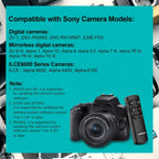 AODELAN Wireless Remote Control Camera Shutter Release for Sony ZV-E10, ZV-1, A7SM3, A7C, A7RIV, Alpha 9,7R IV,7R III, 7 III, 6600, 6400, 6100, 9 II, RX0 II, RX100 M7; Replces Sony RMT-P1BT