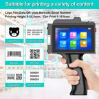 TIJ800P Handheld Inkjet Printer 1 inch Portable Handheld Printer Gun 5 Inch Screen Quick Drying Inkjet Coding Machine for Batch Number/Date/Barcode/QR Code/Logo etc
