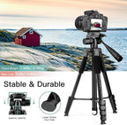 Victiv 68" Phone Tripod Stand, Tablet Tripod for iPhone iPad with Remote and Holder, Phone Stand for Video Recording Travel Photo Vlog Photography, Compatible with Smartphone Digital Camera