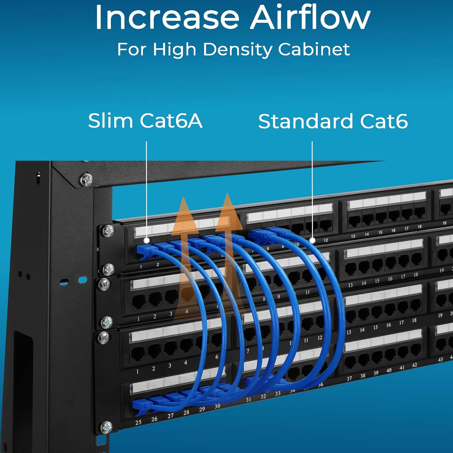 Rapink Cat6a 5ft Ethernet Cables (10 Pack) - Slim, 10G Support, Snagless, Flexible with Gold Plated Connectors