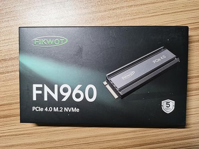 FN960 512GB M.2 2280 PCIe Gen4 x4 NVMe 1.4 Internal Solid State Drive with Heatsink - Speeds up to 4,800MB/s, Dynamic SLC Cache, Compatible PS5 Internal SSD