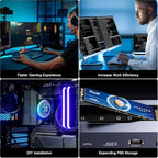 FX660 1TB M.2 SSD, PCIe Gen 4x4 Dynamic SLC Cache - Speeds up to 4800MB/s M.2 2280 NVMe Internal SSD, Upgrade Storage for PC Computer, Laptop and PS5