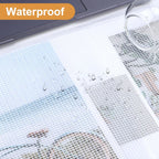 24pcs Mesh Zipper Pouch Puzzle Storage Bags A3 17x12 Inches Large File Bags Black Reusable Zipper Pouches for Organizing, Classroom Board Game Organization