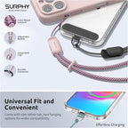 SURPHY 3 Pack Phone Wrist Strap with CellPhone Tether Tab, Cellphone Lanyard, Phone Strap with 2-Color Braided, Wrist Lanyard