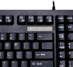 Adesso AKB-425UB - Easytouch Rackmount USB Touchpad Keyboard, Black