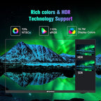 SANSUI Monitor 27 Inch 100Hz USB Type-C Computer Monitor, FHD 1920X1080P,Frameless Eye Care PC Office Monitor with HDMI, Adaptive Sync, HDR, VESA(100x100mm)（ES-27F2C HDMI Cable Included）