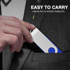 1GB USB Flash Drives 100 Pack, EASTBULL USB 2.0 Flash Drive Bulk Thumb Drive Pack Memory Stick Swivel Pen Drives (Blue)