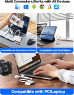 XD/TF/SD to iPhone Adapter Reader with USB-C, USB-A, Lightning - 3in1 SD MicroSD xD-Picture Card Reader, OTG Adapter SD Card Adapter for Smartphone/iPhone 17/16/15/14/13/iPad/PC/Android/Macbook/Camera
