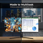 Deco Gear 34" 3440x1440 21:9 Ultrawide Curved Monitor, 180Hz, HDR10, 4000:1 Contrast Ratio, 99% sRGB, 16.7 Million Colors, Adaptive Sync, Blue Light Reduction