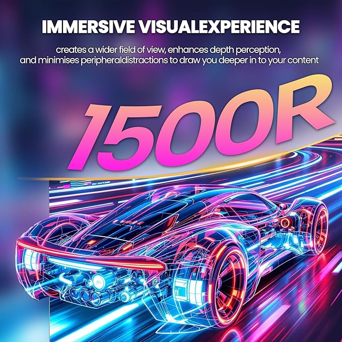 CRUA 32" Curved Gaming Monitor, 144Hz/160Hz 4K UHD(3840 * 2160P) 1500R VA Screen, Supports AMD Freesync, 120% sRGB, Built-in Speakers, RGB Lighting, Wall Mountable Installs(HDMI 2.1/DP 1.4)-White