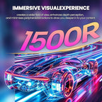 CRUA 32" Curved Gaming Monitor, 144Hz/160Hz 4K UHD(3840 * 2160P) 1500R VA Screen, Supports AMD Freesync, 120% sRGB, Built-in Speakers, RGB Lighting, Wall Mountable Installs(HDMI 2.1/DP 1.4)-White