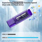 INLAND Micro Center SuperSpeed 10 Pack 64GB USB 3.0 Flash Drive Gum Size Memory Stick Thumb Drive Data Storage Jump Drive, 10X Faster Than USB 2.0 USB Drive (64G 10-Pack)