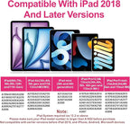 Stylus Pen for iPad 2018-2025 with Palm Rejection, Apple Pencil for Pad11th/10th/9th/8th/7th/6th Gen, iPad Pro 11/12.9 inch, New iPad Air 2025 11&13-inch(M3/2) /5th/4th/3th Gen, iPad mini 6th/5th