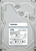 Toshiba X300 4TB Performance & Gaming 3.5-Inch Internal Hard Drive – CMR SATA 6 GB/s 7200 RPM 512 MB Cache - HDWR740XZSTA