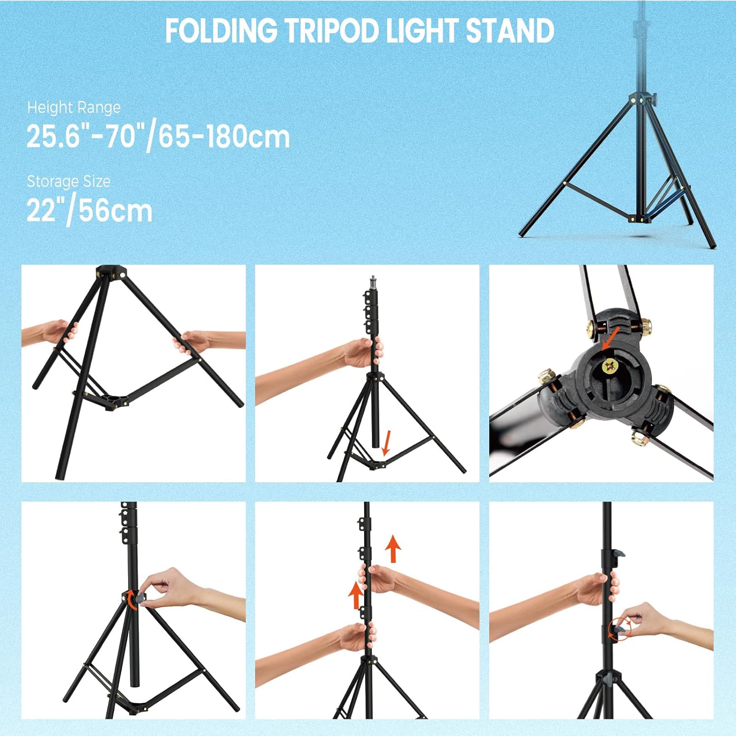 22" Large Ring Light with Stand,Foldable LED Big Ring Light Tripod for iPhone Phone Ipad, 75" Tall Tripod Touch Screen,Wireless Remote for Live Stream,YouTube,TikTok Video Shooting