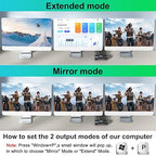 KVM Switch 3 Monitors 3 Computers 8K@60Hz, MLEEDA HDMI + 2* Displayport Triple Monitor KVM Switch,3 Monitor KVM with 4 USB 3.0 Ports for Keyboard Mouse Printer, Wired Remote and Power Adapter Included