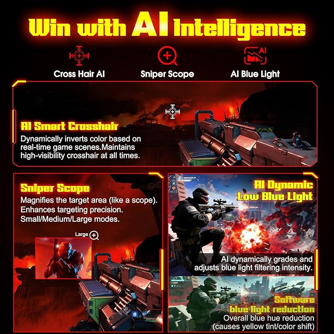 SANSUI 34 Inch 3440x1440P 240Hz Ultrawide UWQHD Gaming Monitor,21:9 2K Curved Monitor 1500R,Fast VA, PIP/PBP,AI Crosshair,AIPQ(Visual Enhance),MPRT 1ms,HDR,HDMI2.1 * 2,DP1.4 * 2(DP Cable Included)