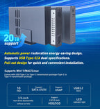 IO CREST 10Gbps Single Bay USB Type-C Enclosure for 2.5" & 3.5" SATA HDD