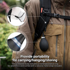 [Upgraded Version] Soft Tip Silicone Camera Dust Blower Lens Air Blower with Cleaning Cloth,Camera Lens Cleaner Air Blower for Sensor LCD Keyboards Alcohol Ink Printing,Dust Blower Replace Canned Air