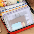 24pcs A4 Mesh Zipper Pouch Bags, Mesh Bags with Zipper Bulk, Pouches for Organization, Clear Storage Bags for Classroom, Travel, Office