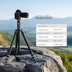 Carbon Fiber Camera Tripod, 62" Professional Video Tripod for Camera with 360° Ball Head, 1/4" Arca QR Plate, Compact Lightweight Travel Monopod for DSLR/Smartphone, Max Load 17.6 lbs/8kg