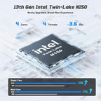 15.6" FHD IPS Student-Laptop Computer - 16GB RAM 1TB SSD, 4 Cores 13th Gen Intel N150(Beat to i3-1115G4, Up to 3.6GHz), 65W GaN Type-C, Fingerprint, Backlit Keyboard, Wi-Fi 6, BT5.2, Numpad