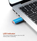 TOPESEL 50 Pack 4GB USB 2.0 Flash Drive High Speed 4G Thumb Drive Memory Stick Jump Drive 4G USB Drive Zip Drive for PC laptops, Tablets, TVs, car Audio (Blue)