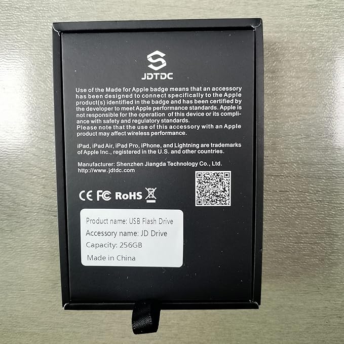 Genuine Apple MFi Certified iPhone USB Flash Drive 256GB - Real Capacity - No Fake Storage, Genuine Lightning, encrypted Auto Backup Photo Stick for iPhone iPad Photos/Videos - Avoid Fake MFi Clones!